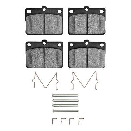 Dynamic Friction Co 3000 Semi-Metallic Brake Pads Hardware Kit, Low Dust, 100% Copper Free, 100% Asbestos-free, Front 1311-0101-03